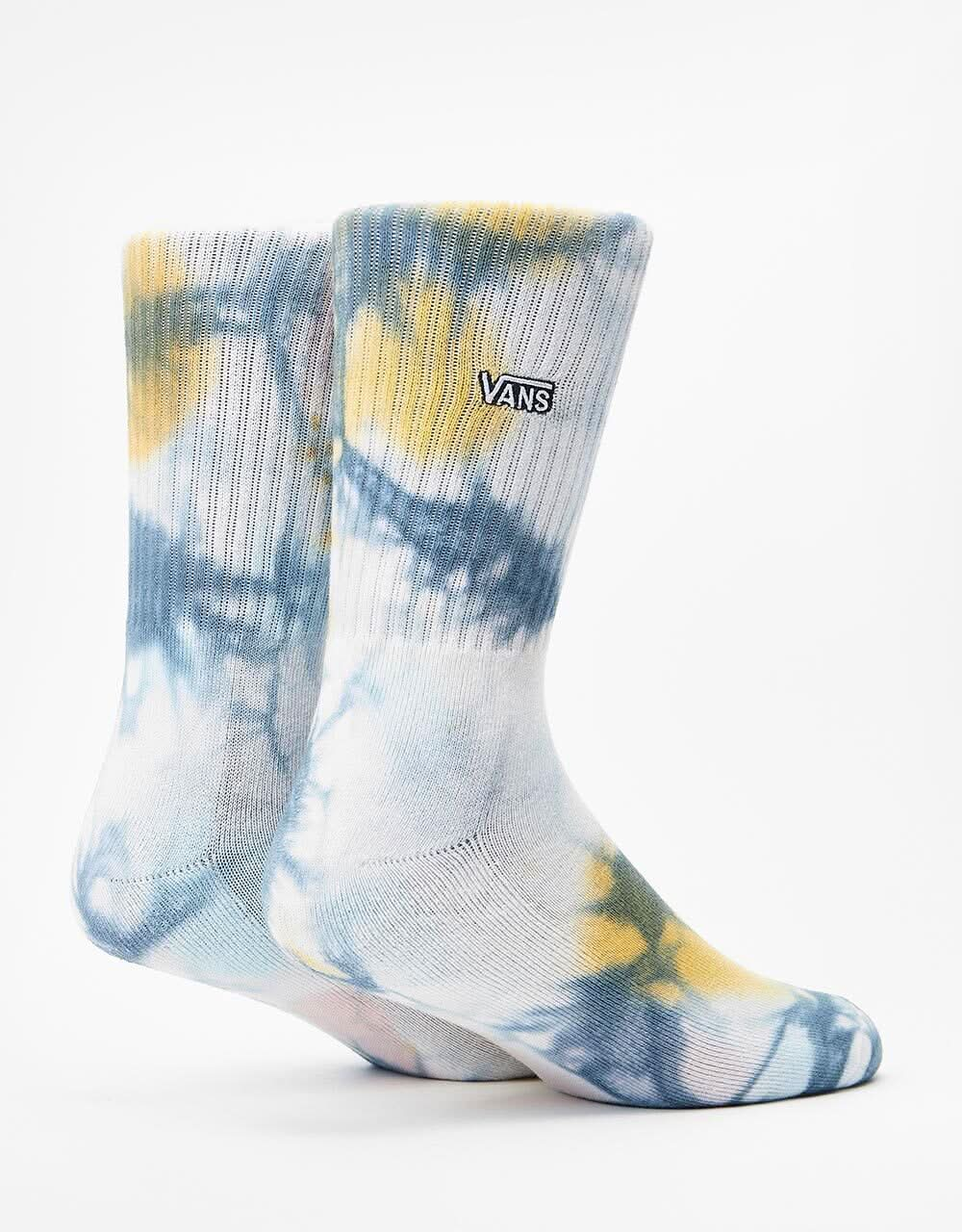 Vans Seasonal Tie Dye Crew Socks - Blue Glow