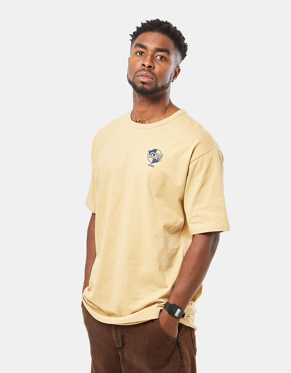 Vans Off The Wall Drop V DNA T-Shirt - Taos Taupe