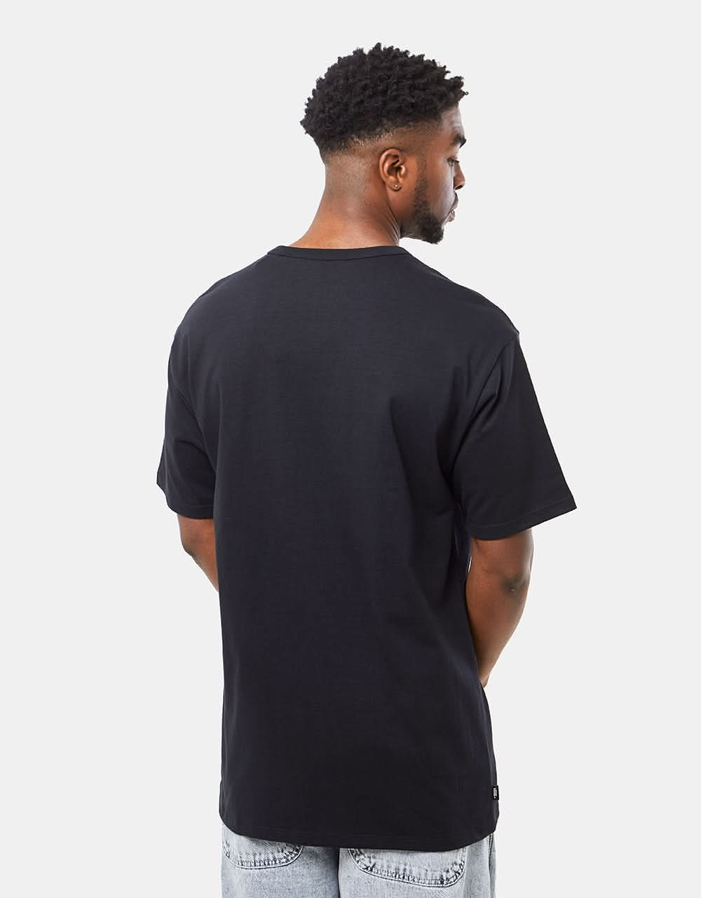 Vans Off The Wall Pocket T-Shirt - Black/Chili Pepper