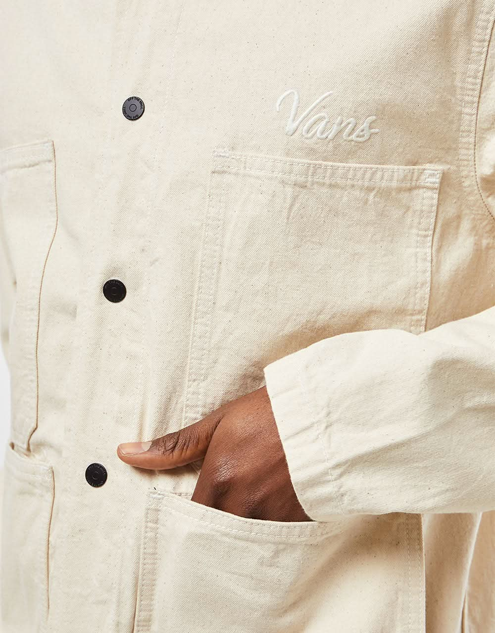 Vans Hickory Stripe Drill Chore Jacket - Natural