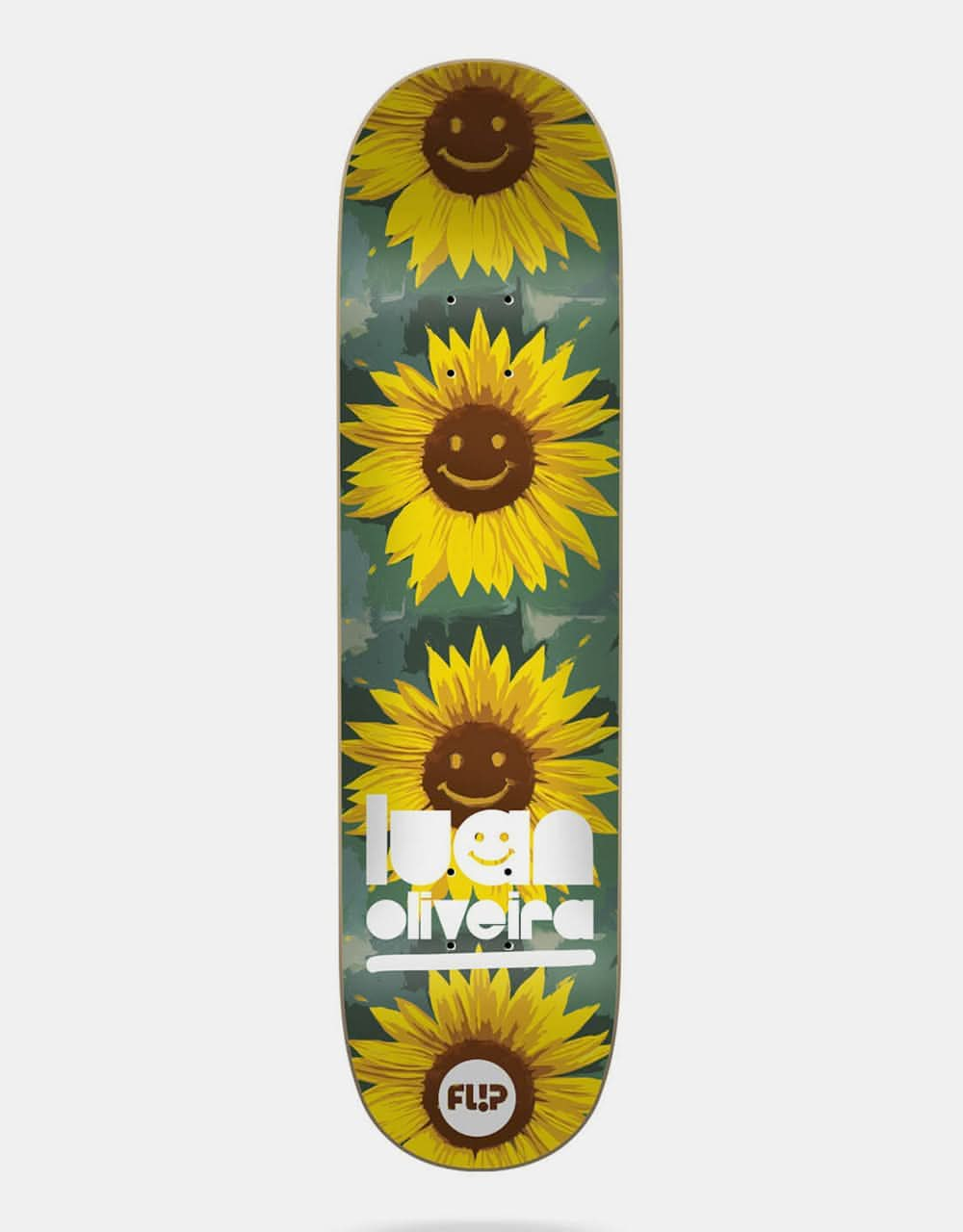 Flip Oliveira Flower Power Skateboard Deck - 8"