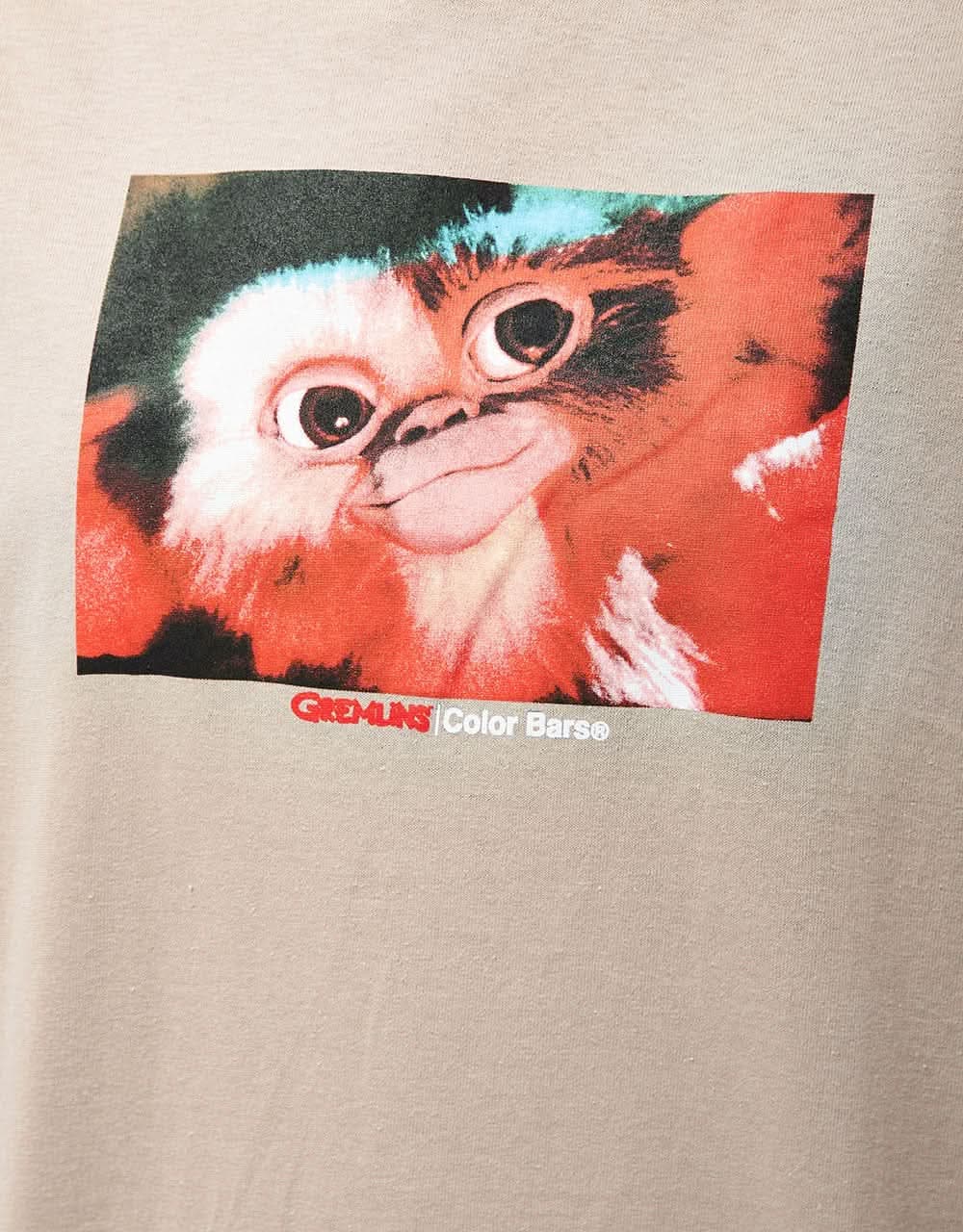 Color Bars x Gremlins Coming Soon T-Shirt - Sand