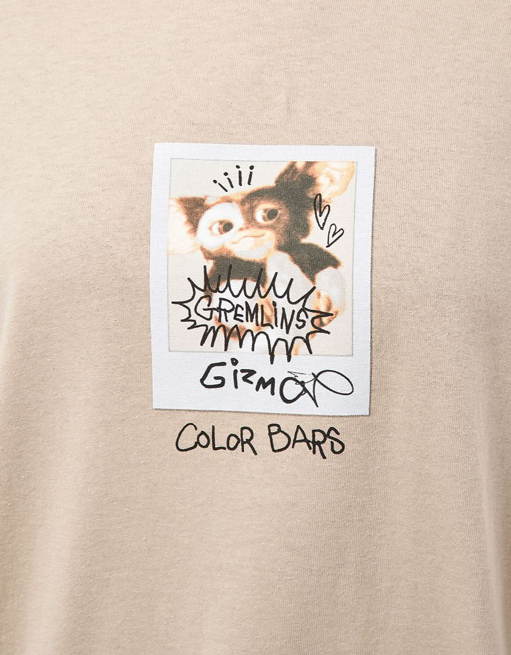 Color Bars x Gremlins Polaroid T-Shirt - Sand