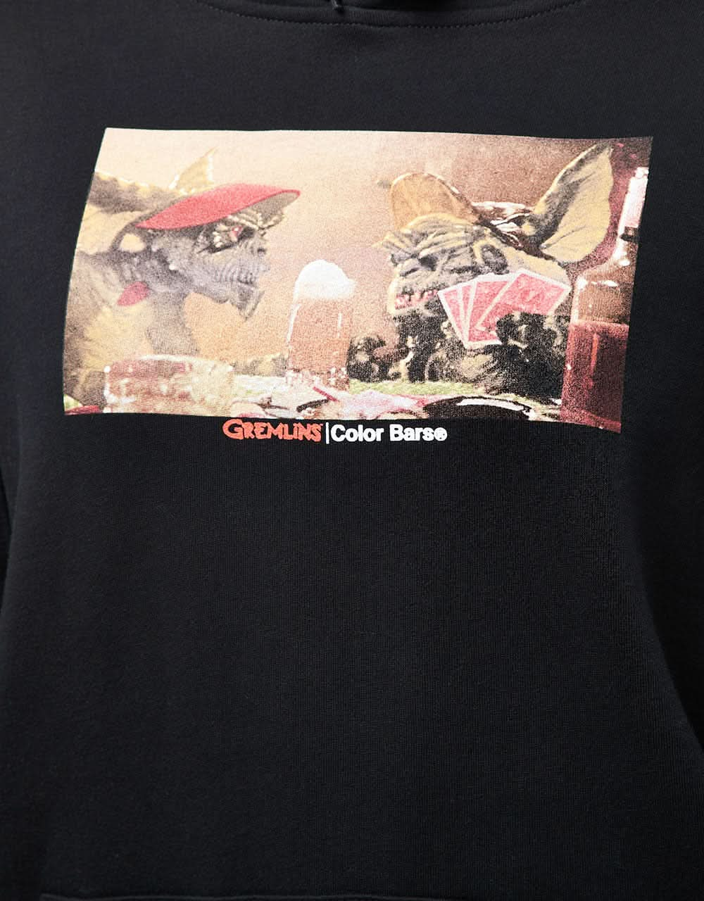 Color Bars x Gremlins Gamblin' Pullover Hoodie - Black