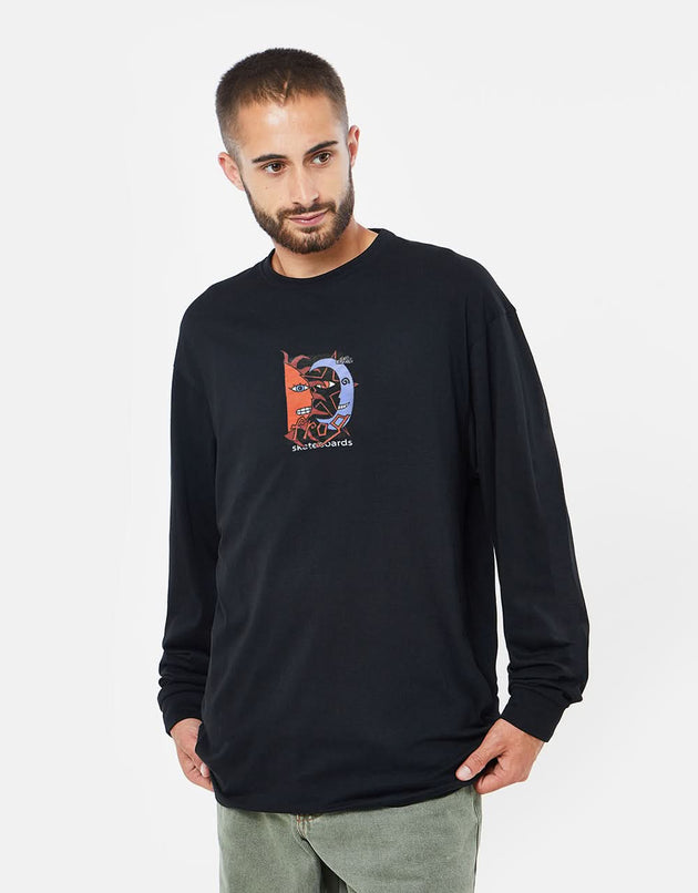 Frog Sun-Star-Moon Crewneck - Black