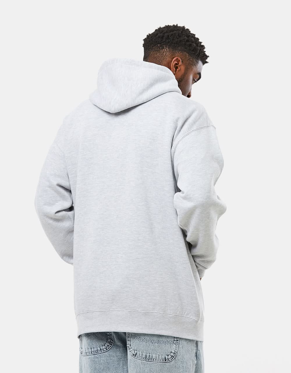 Frog Dino Logo Pullover Hoodie - Athletic Grey