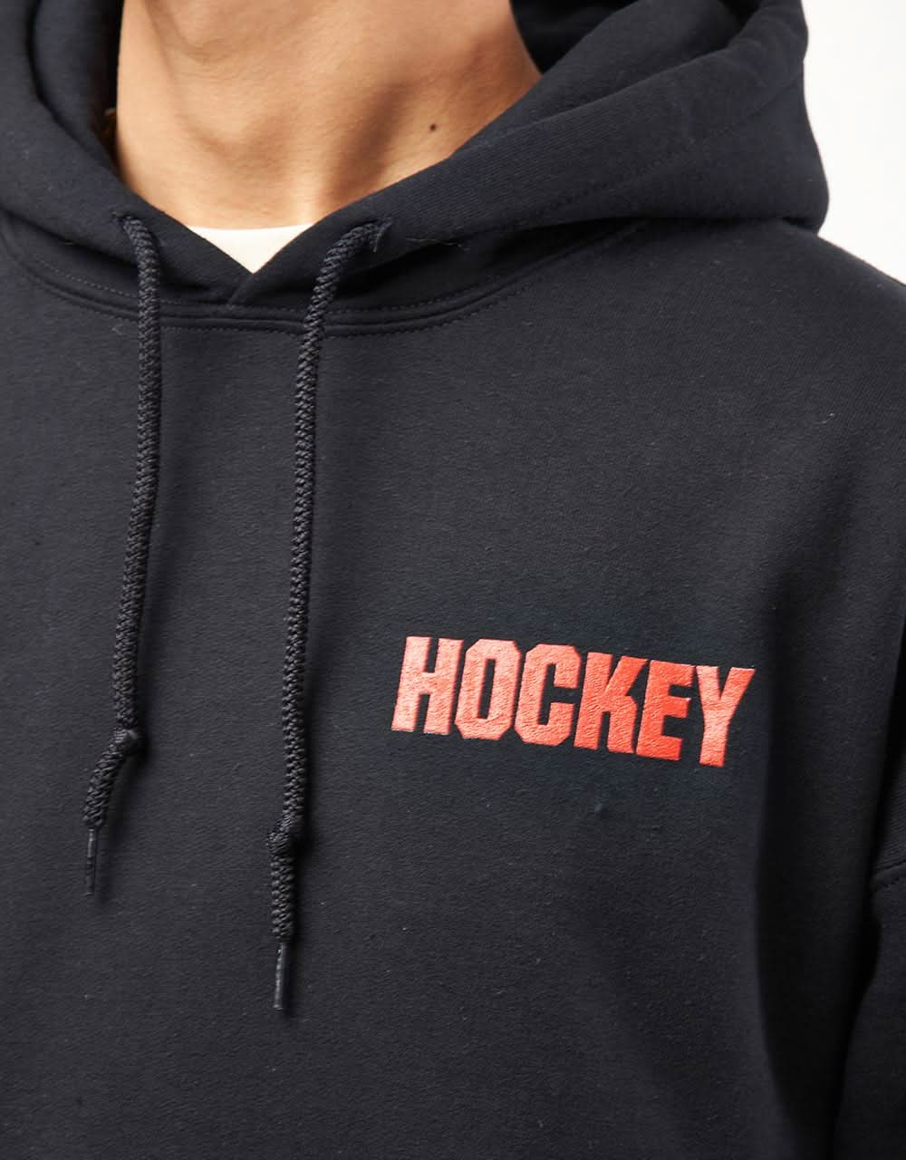 Hockey Flamable Pullover Hoodie  - Black