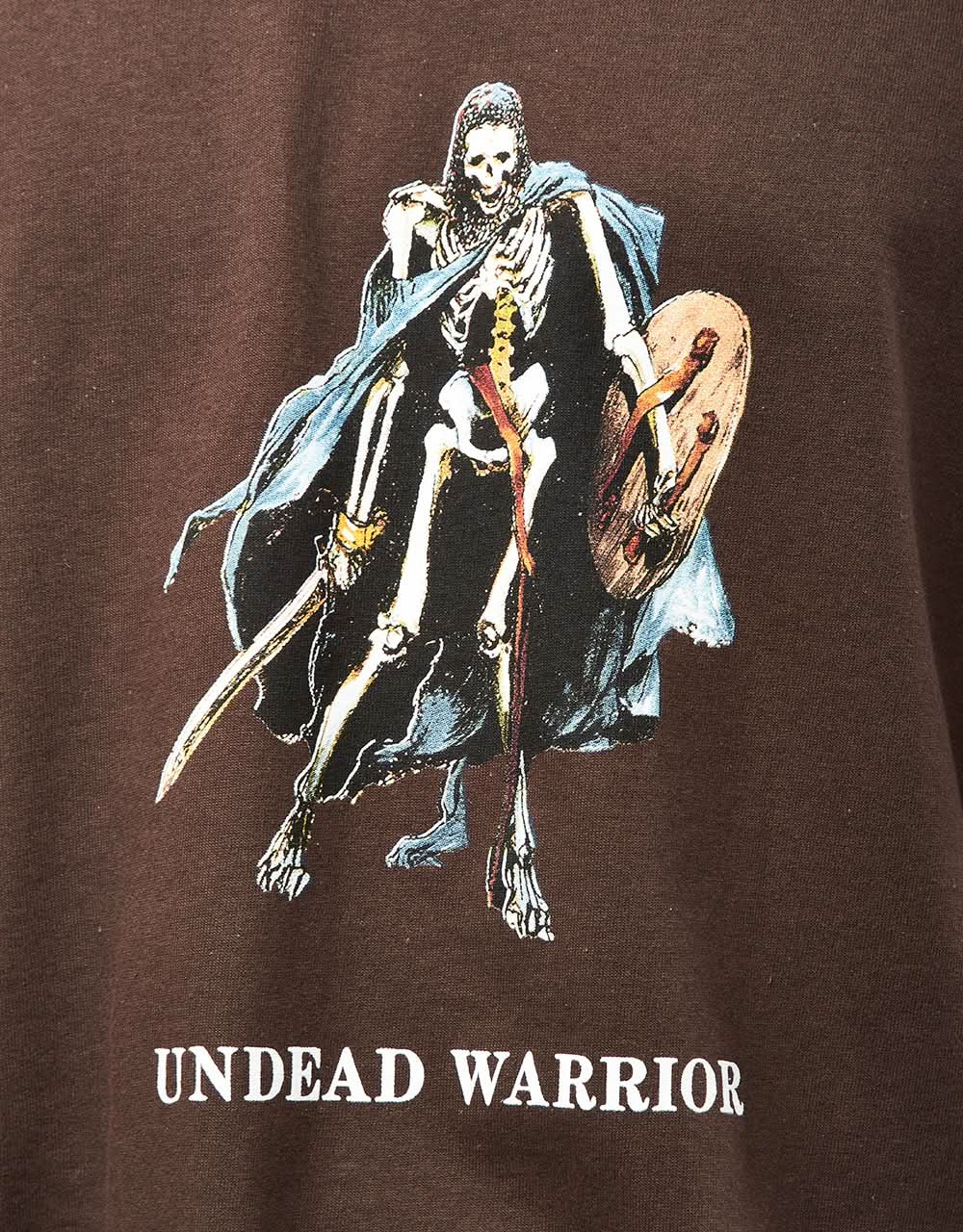 T-shirt Hockey Undead Warrior - Marrone scuro