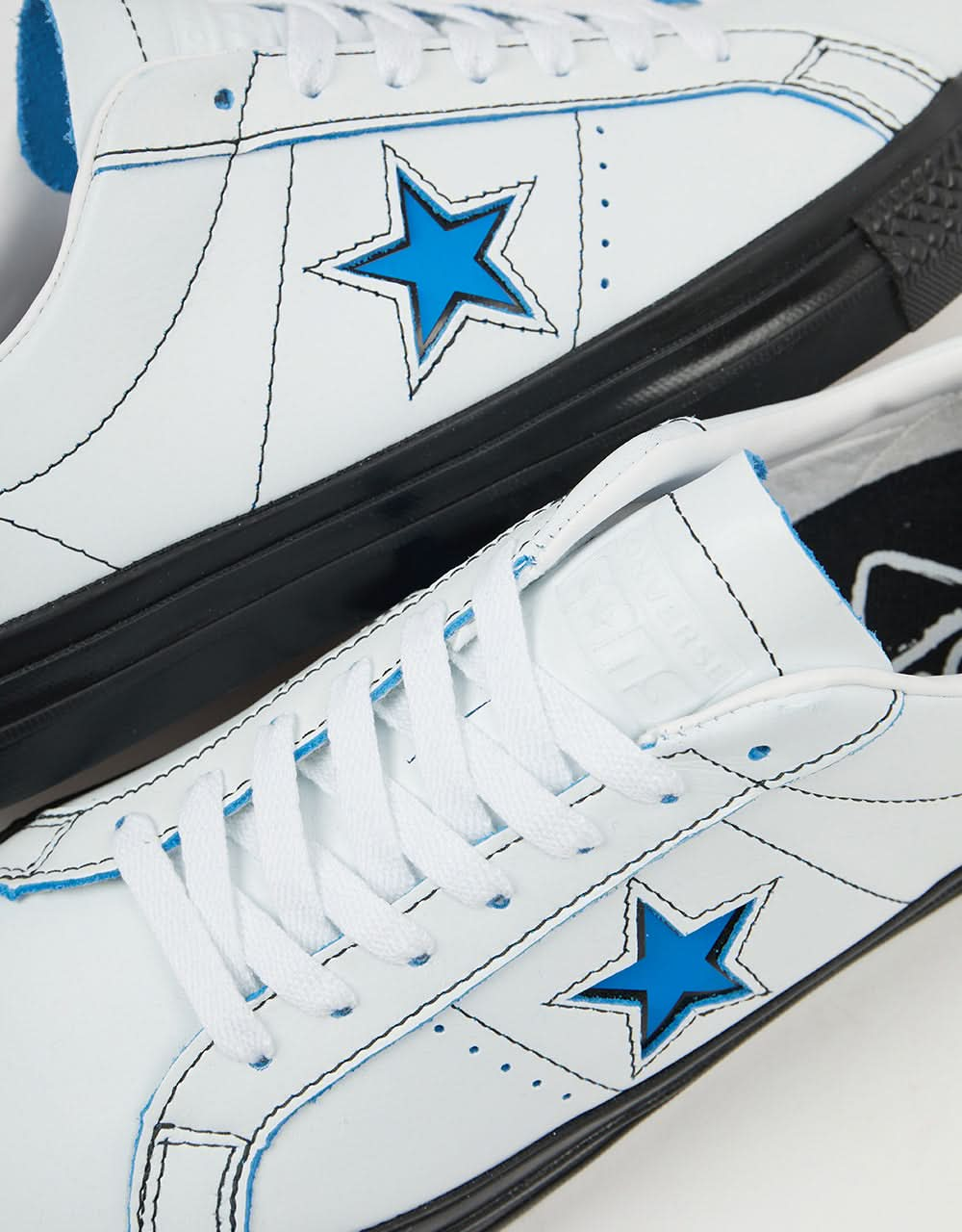 Chaussures de skate Converse x Eddie Cernicky One Star Pro Ox - Blanc/Noir/Bleu cinétique