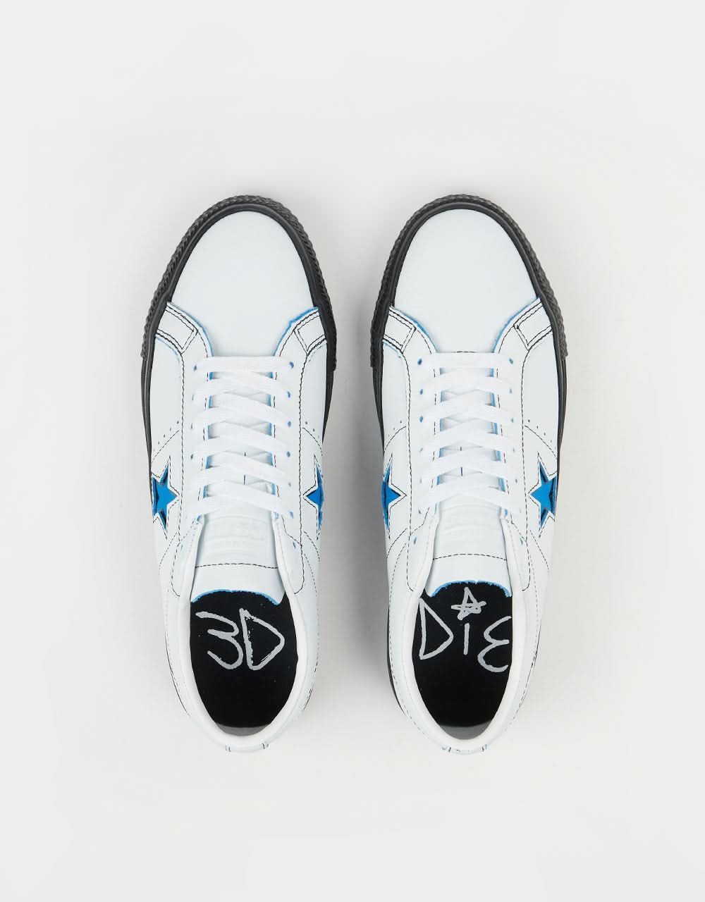 Chaussures de skate Converse x Eddie Cernicky One Star Pro Ox - Blanc/Noir/Bleu cinétique