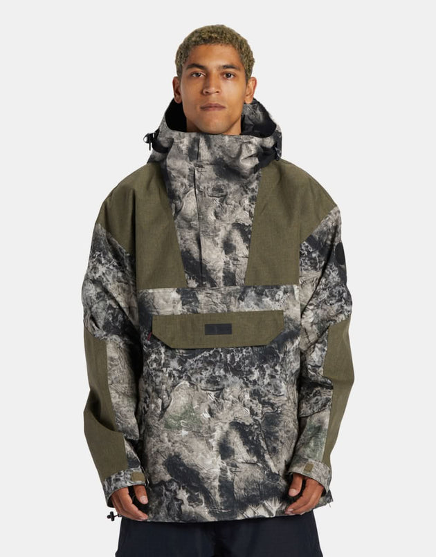 DC DC-43 Anorak 2024 Snowboard Jacket - Mossy Oak Terra Coyote Camo