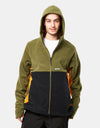 Volcom Polar Fleece con cappuccio e zip intera - Militare