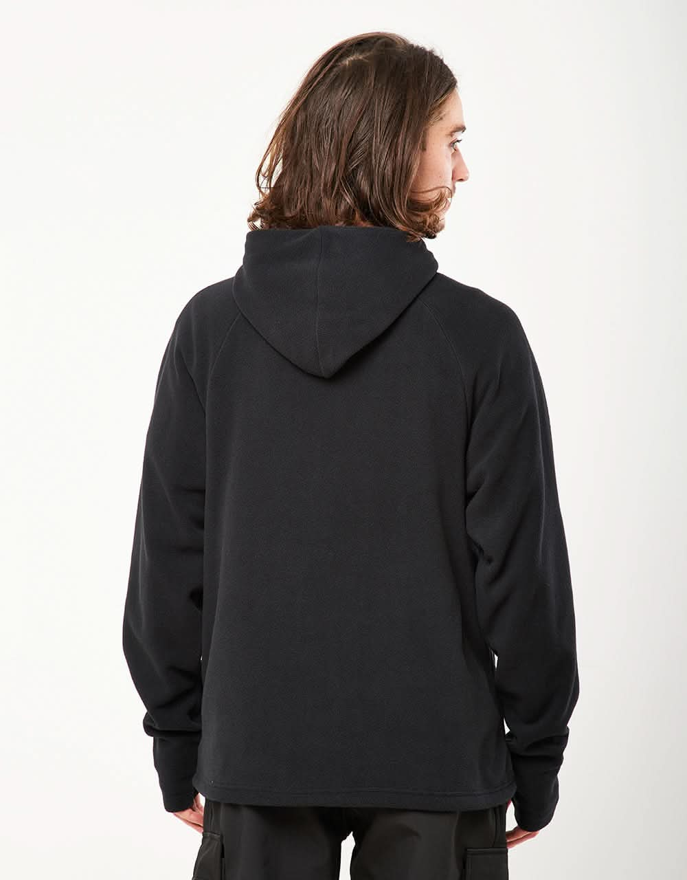 Volcom Polar Fleece Hooded 1/2 Zip - Black