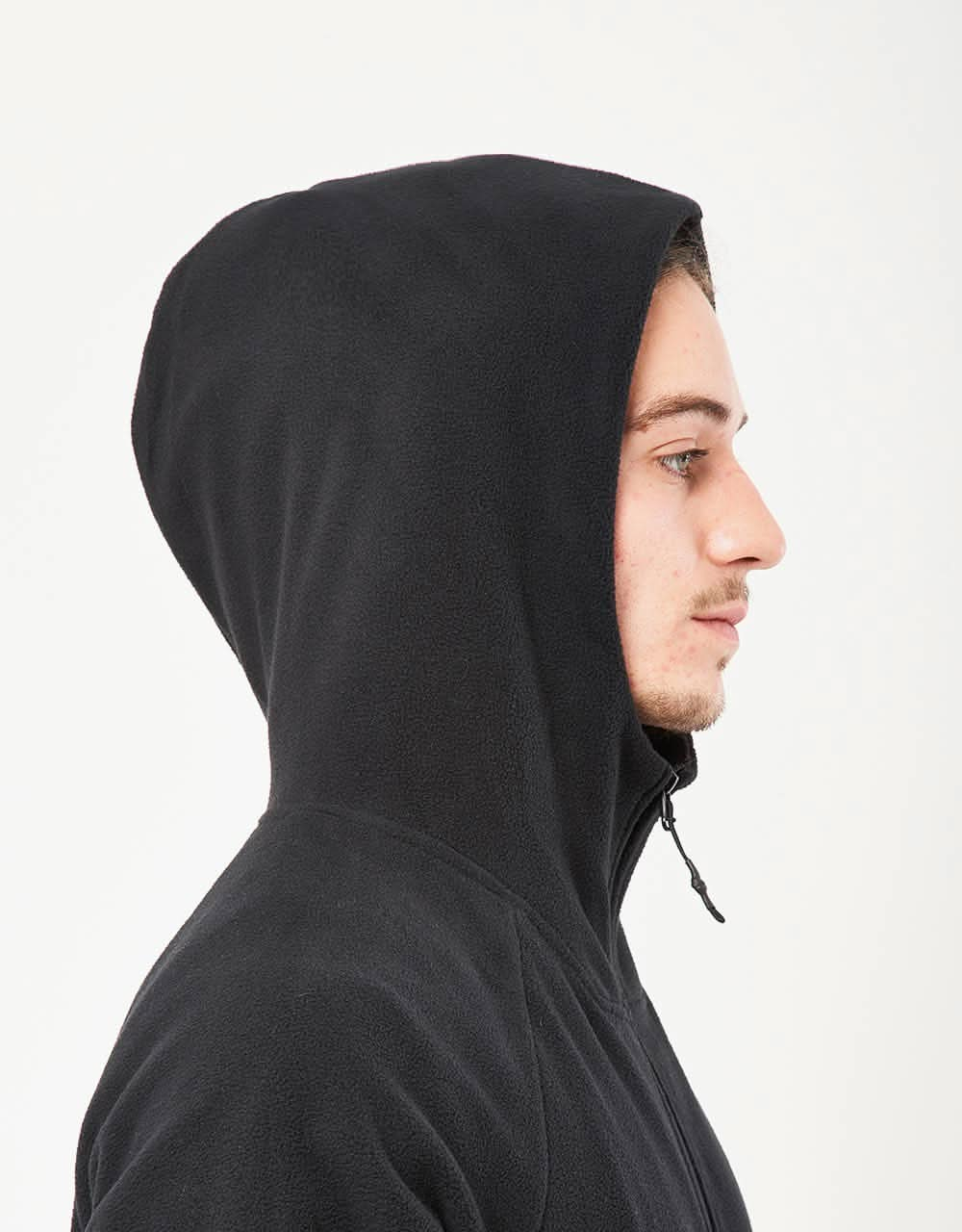 Volcom Polar Fleece Hooded 1/2 Zip - Black