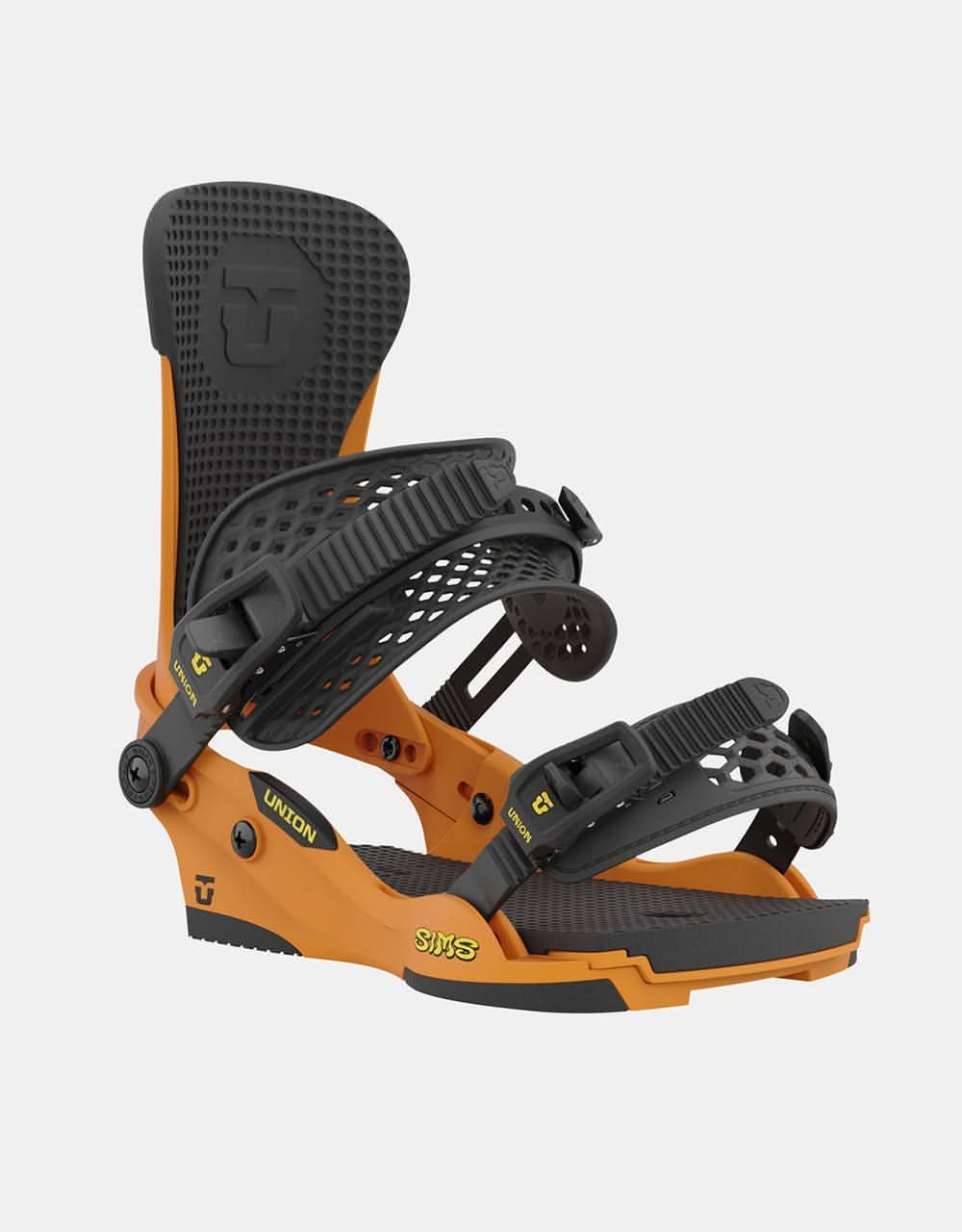 Union x Sims Nub '93 Force Custom House 2024 Snowboard Bindings - Orange