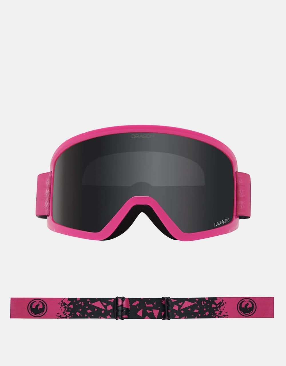 Dragon DX3 OTG Snowboard Goggles - Blasted Pink/LUMALENS® Dark Smoke