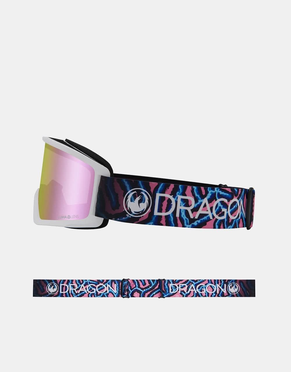 Dragon DX3 OTG Snowboard Goggles - Reef/LUMALENS® Pink Ion