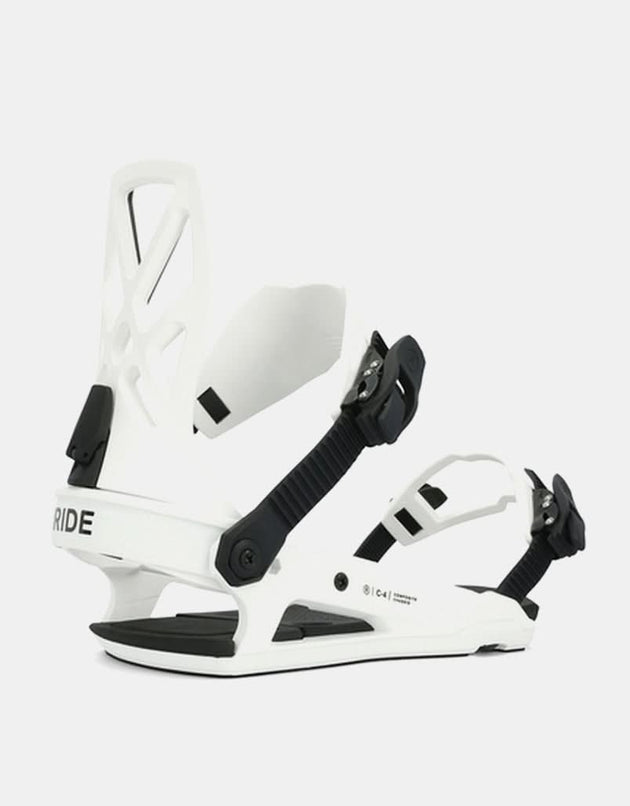 Ride C-4 2024 Snowboard Bindings - White