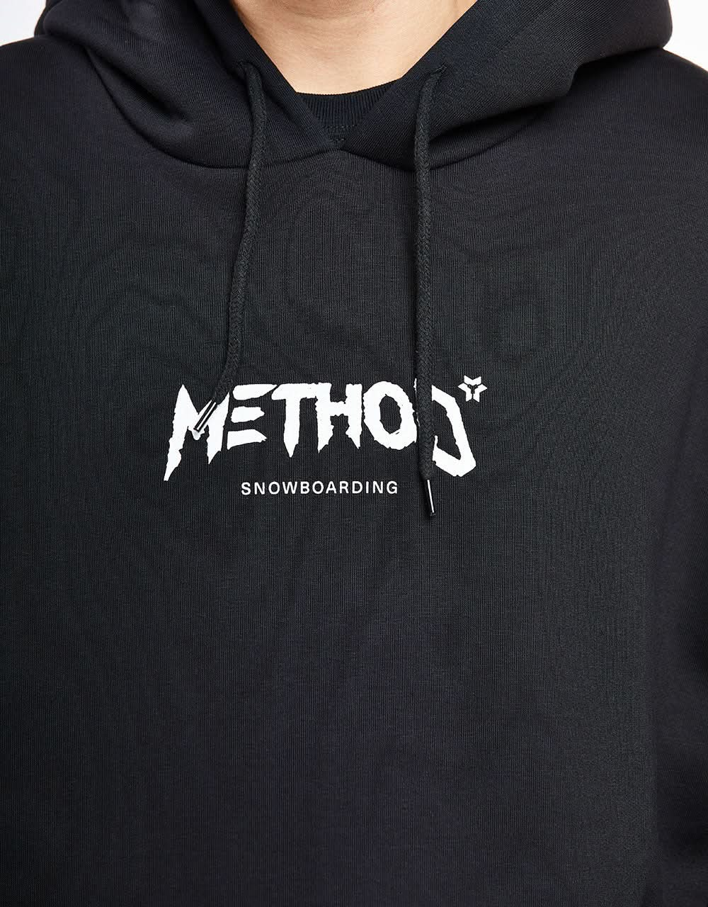 Sweat à capuche avec logo Method Snowboarding - Noir