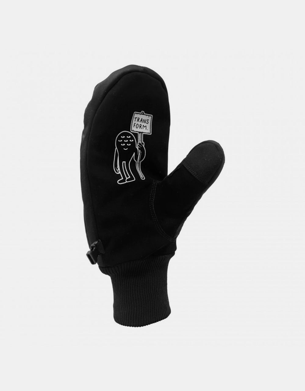 Transform The KO Snowboard Mitts - Black King