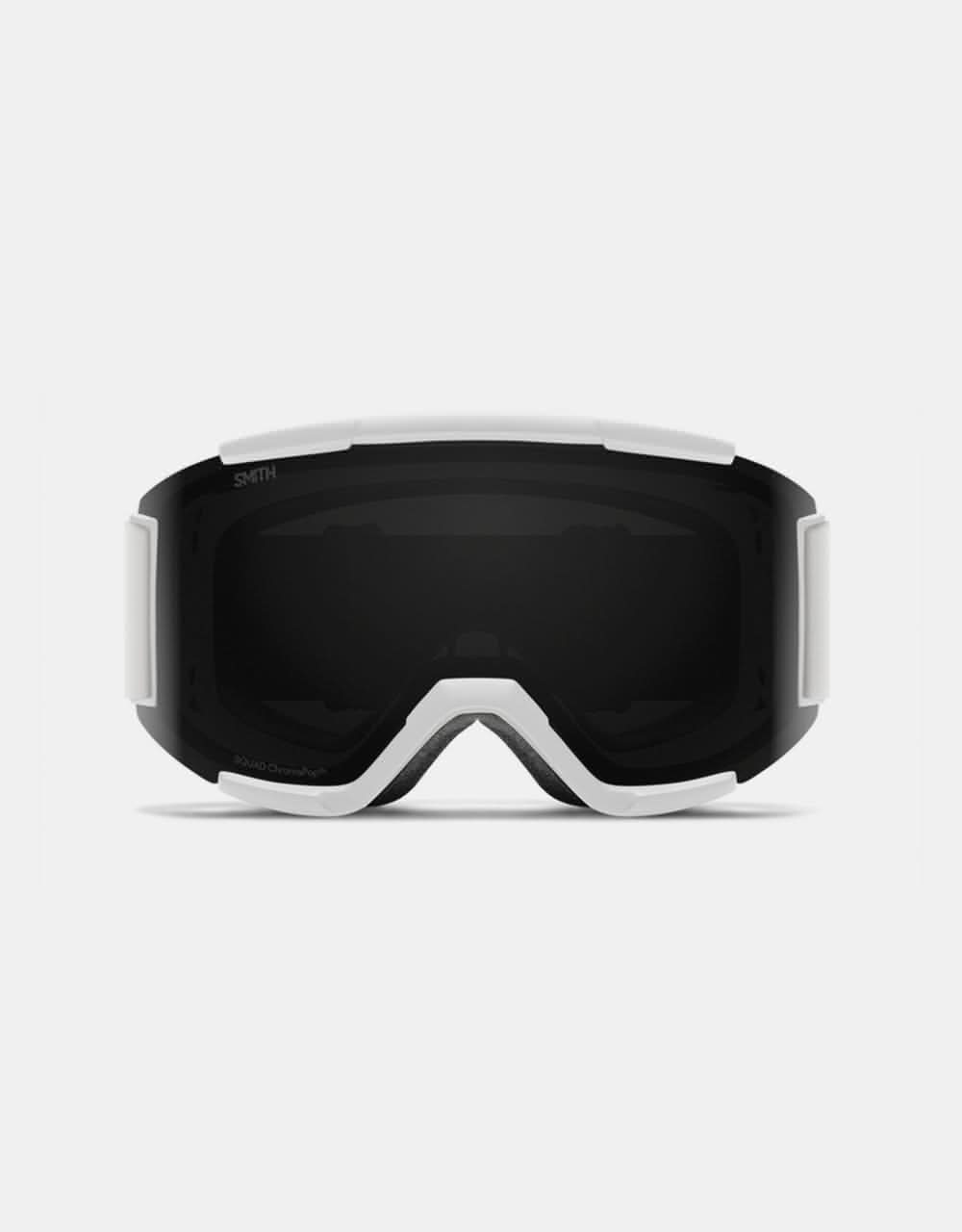 Smith Squad Snowboard Goggles - White Vapor/ChromaPop™ Sun Black