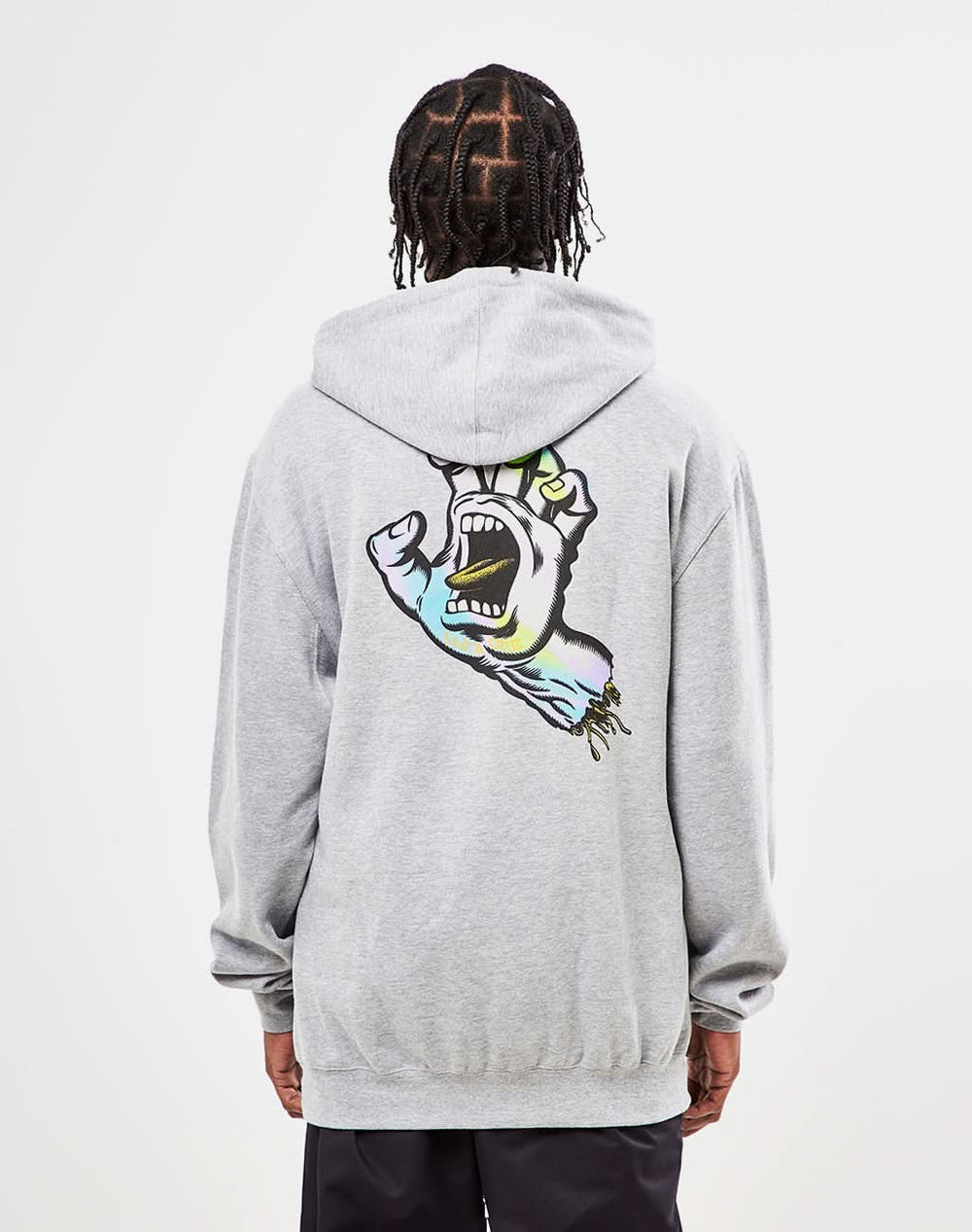 ThirtyTwo x Santa Cruz Screaming Hand Pullover Hoodie - Grey Heather