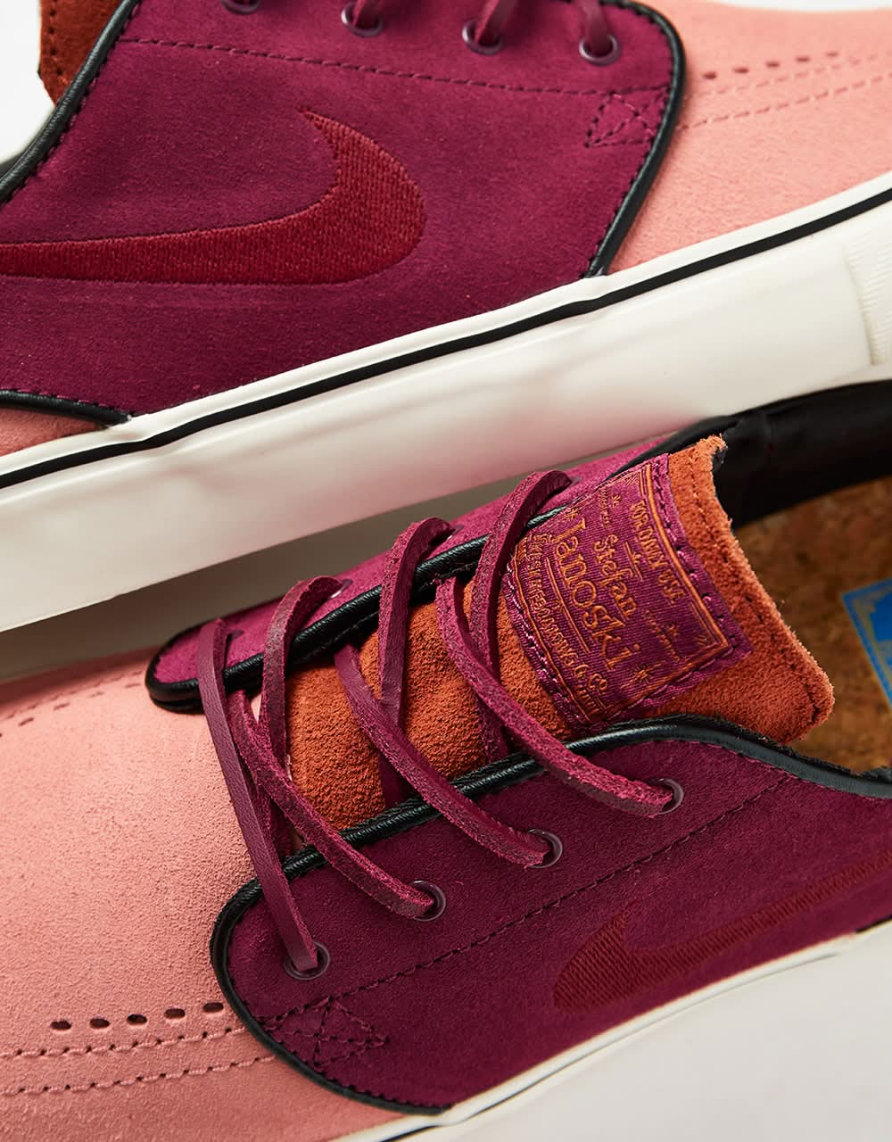 Nike SB Zoom Janoski OG+ Zapatos de skate - Rojo Stardust/Team Red-Rosewood