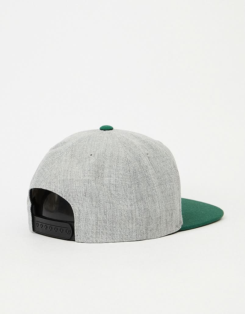 Cappellino snapback Brixton Oath III - Grigio erica/abete rosso