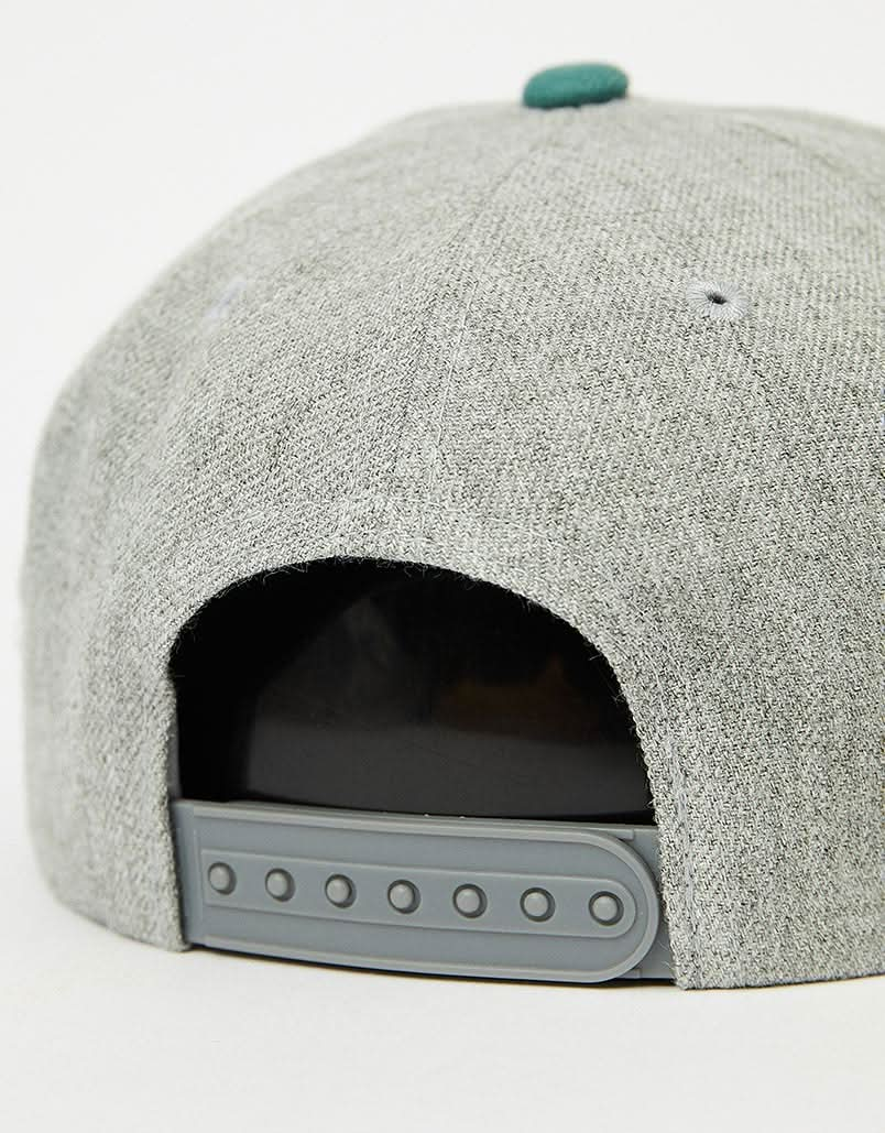 Cappellino Snapback Brixton Crest C - Grigio erica scuro/Verde scuro