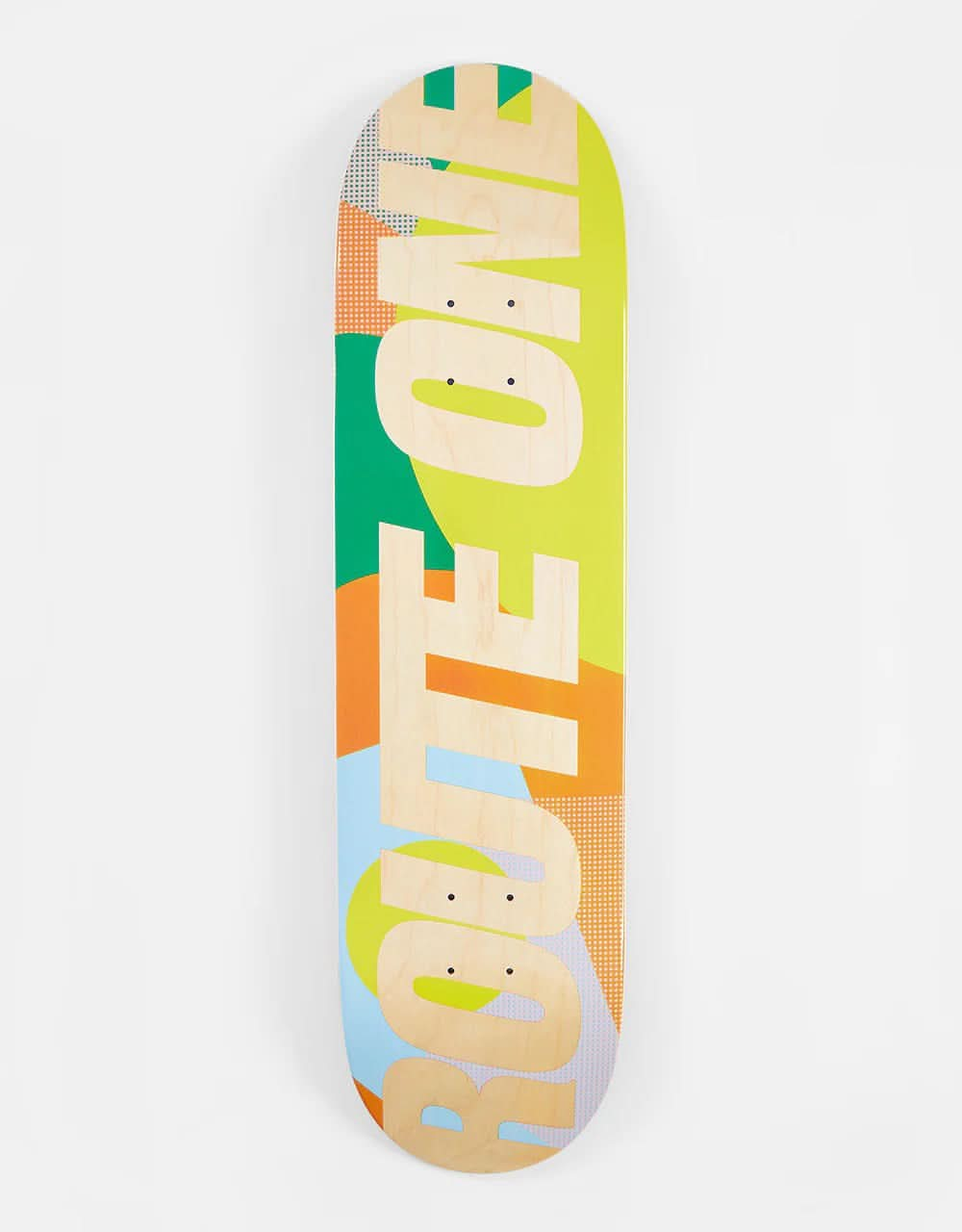 Route One Athletic Logo Colour Block Skateboard Deck