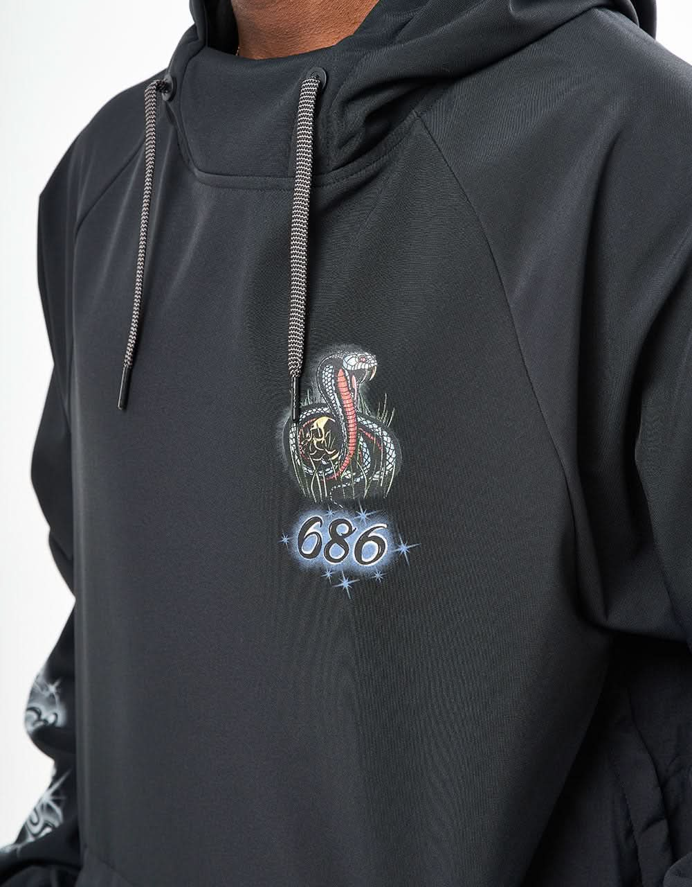 686 Waterproof Pullover Hoodie - Samborghini Black