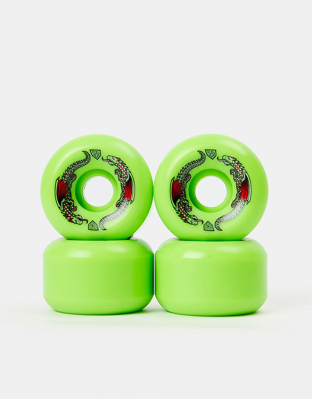 Powell Peralta Dragon Formula 93a Green Skateboard Wheels - 53mm x 33m