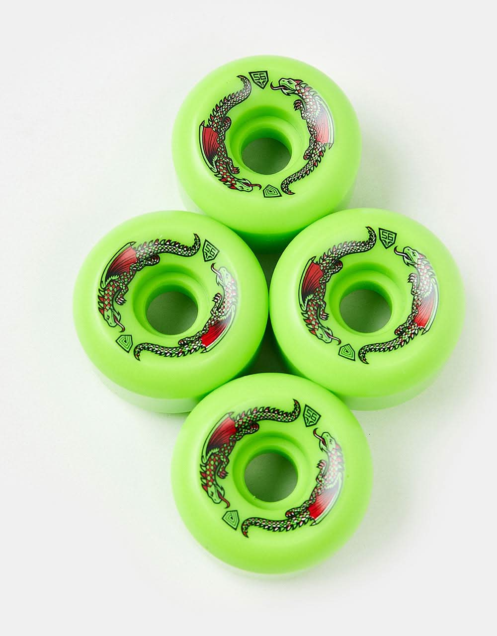 Powell Peralta Dragon Formula 93a Grüne Skateboard-Räder – 53 mm x 33 m