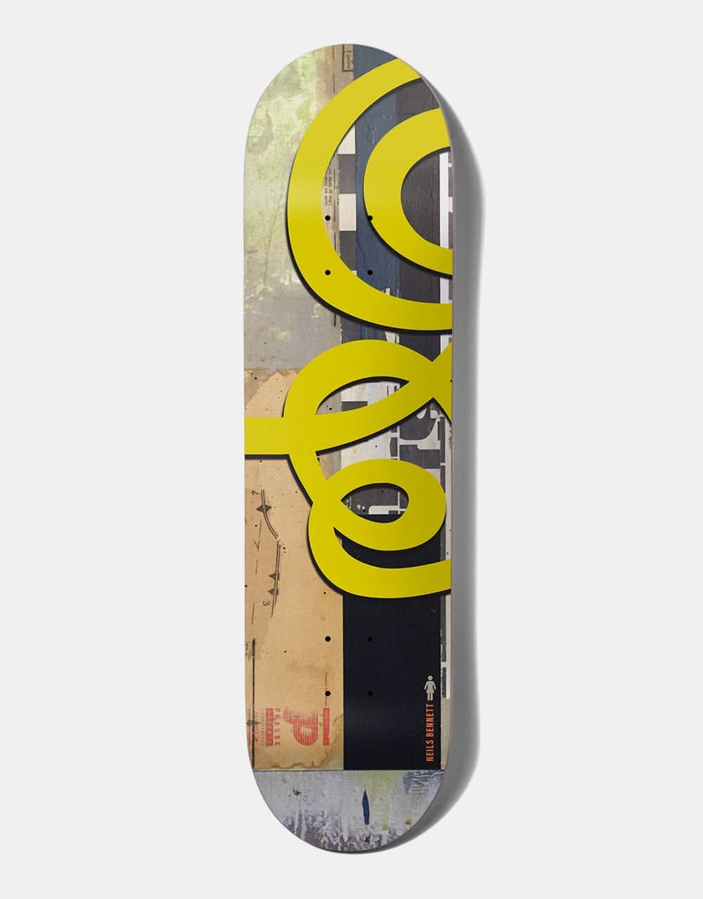 Girl Bennett Jenkins 30 Swirls Skateboard Deck - 8.25"