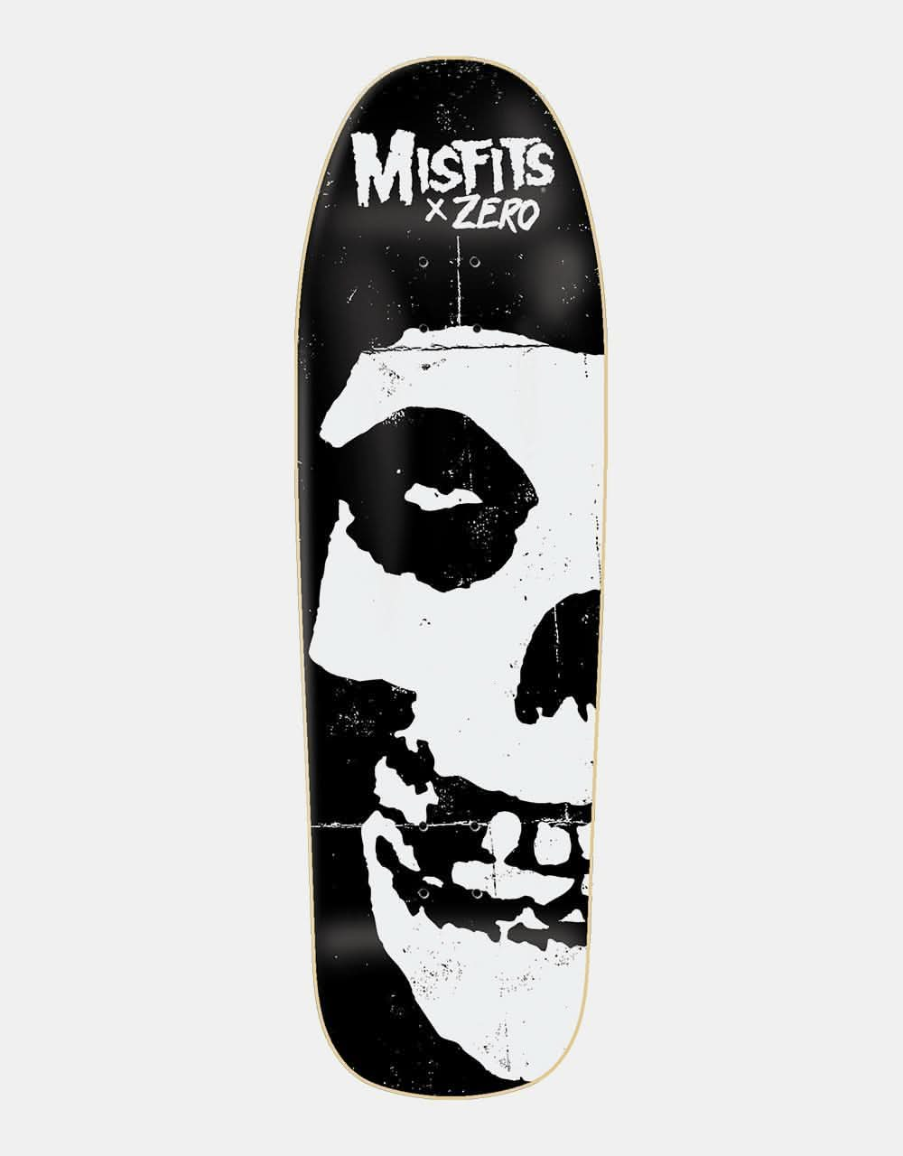 Zero x Misfits Fiend Skull Shaped Skateboard Deck - 9.25"