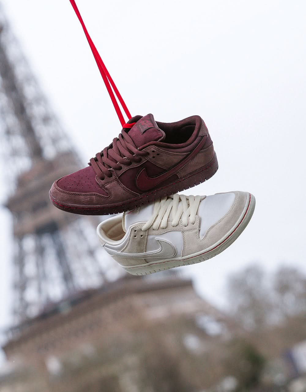 Chaussures de skate Nike SB 'City of Love' Dunk Low Premium - Burgundy Crush/Dk Team Red-Earth-Dk Pony-Univ Red-Earth