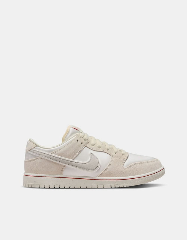 Nike SB 'City of Love' Dunk Low Premium Skate Shoes - Coconut Milk/Lt Bone-Phantom-Univ Red-Sail