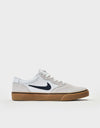 Nike SB Chron 2 Skateschuhe – Weiß/Obsidian-Weiß-Gummibraun-Schwarz