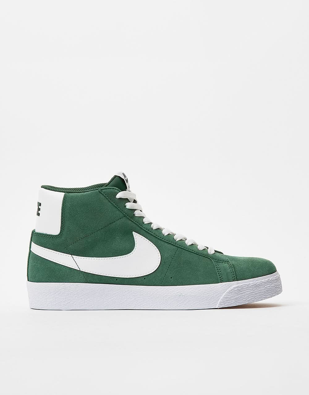 Nike SB Zoom Blazer Mid Skateschuhe – Fir/Weiß-Fir-Weiß-Gum Lt Brown