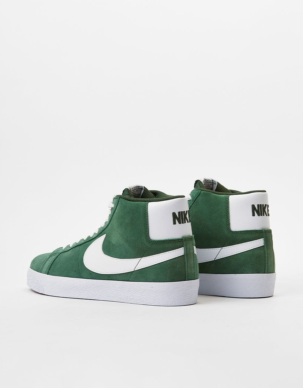 Nike SB Zoom Blazer Mid zapatos de skate - Abeto/Blanco-Fir-Blanco-Gum Lt Marrón