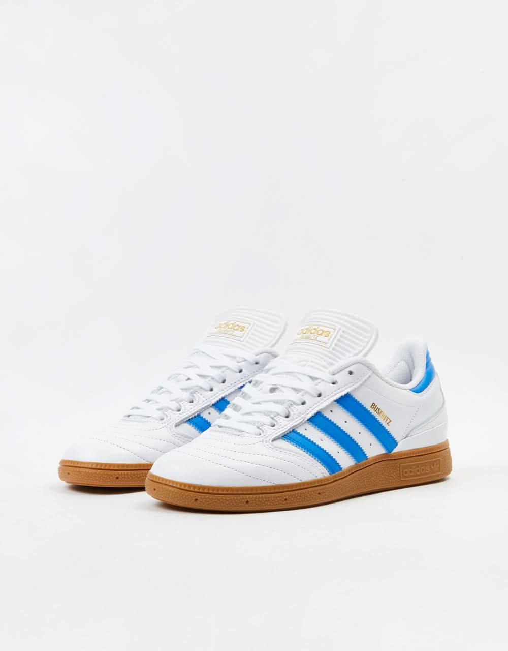 adidas Busenitz Pro Skate Shoes - White/Bluebird/Gold Metallic