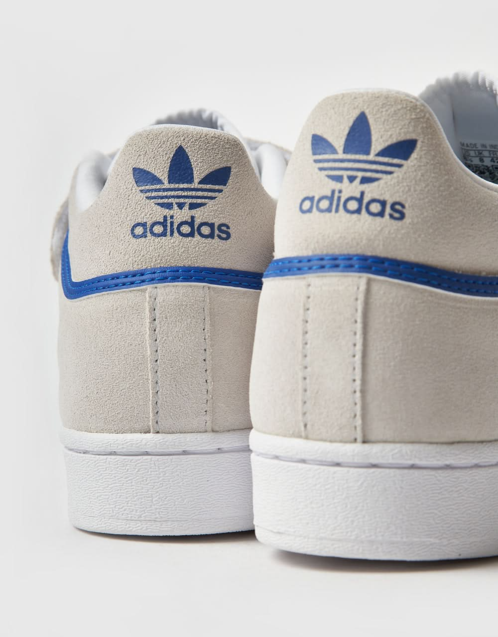 adidas Pro Shell ADV Skate Shoes - Crystal White/White/Team Royal Blue