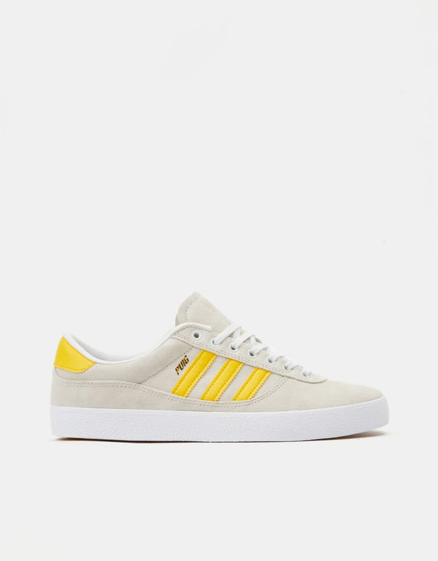 adidas Puig Indoor Skateschuhe – Kristallweiß/Bold Gold/Weiß