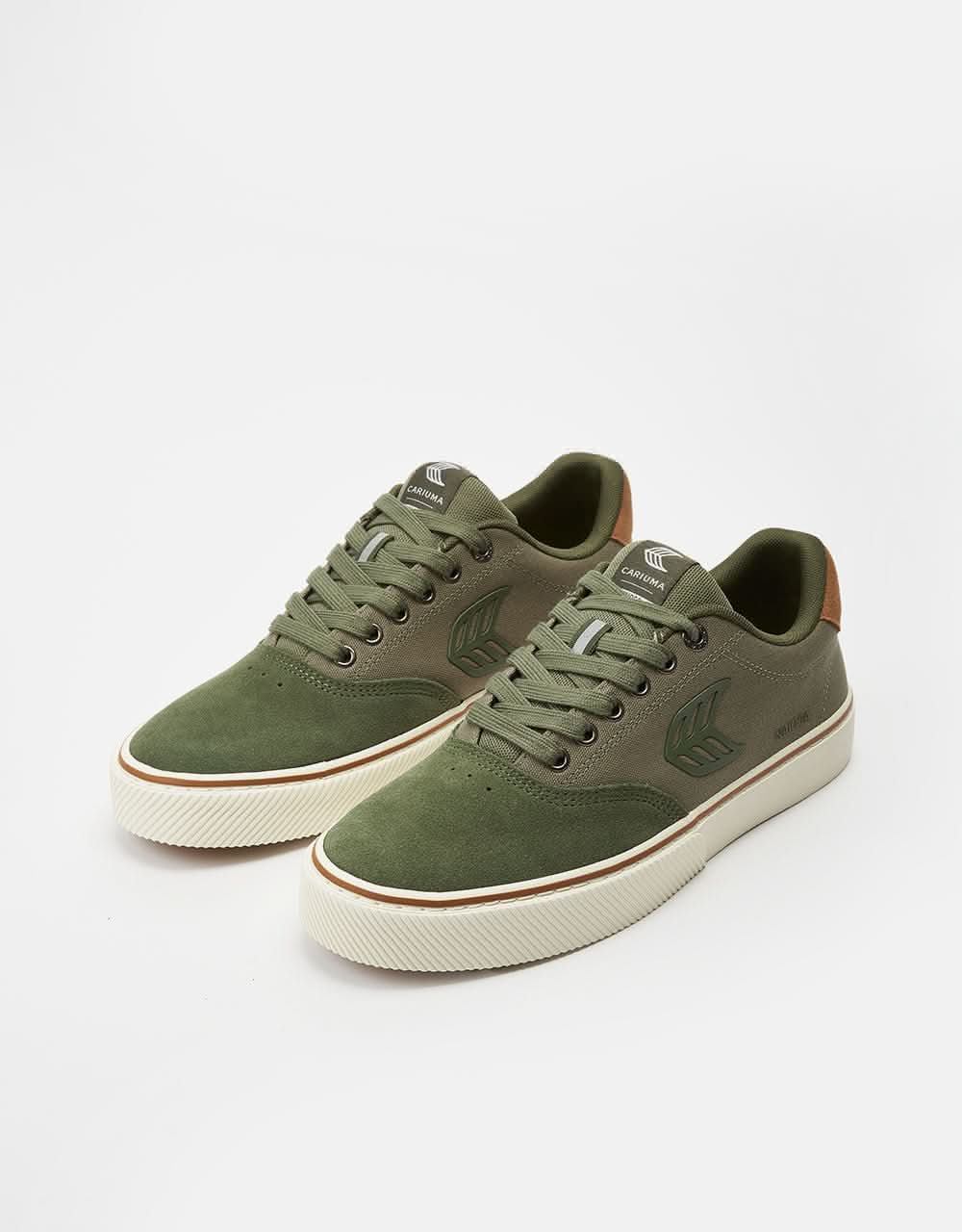 Cariuma Naioca Pro Skate Shoes - Olive Green/Green