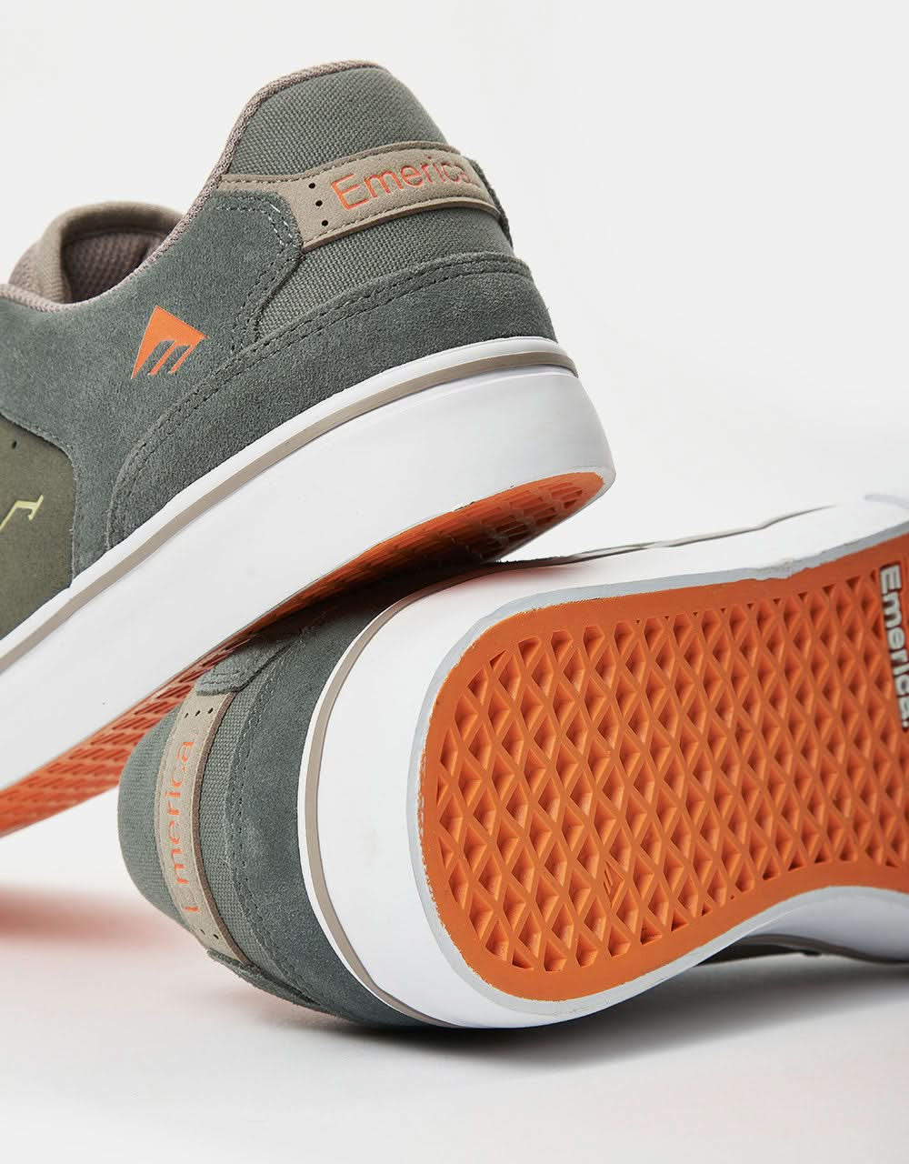 Emerica Low Vulc Skate Shoes - Grey/Tan