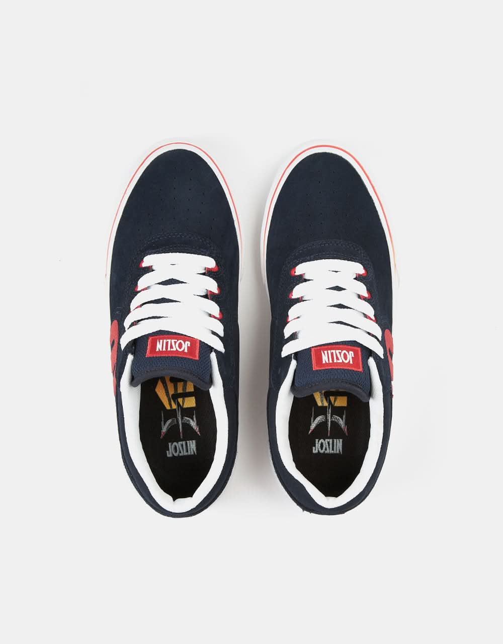 Etnies x Michelin Joslin Vulc Skate Shoes - Navy/Red/White