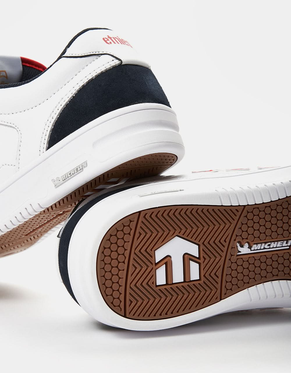 Etnies x Michelin The Aurelien Skate Shoes - White/Navy/Red