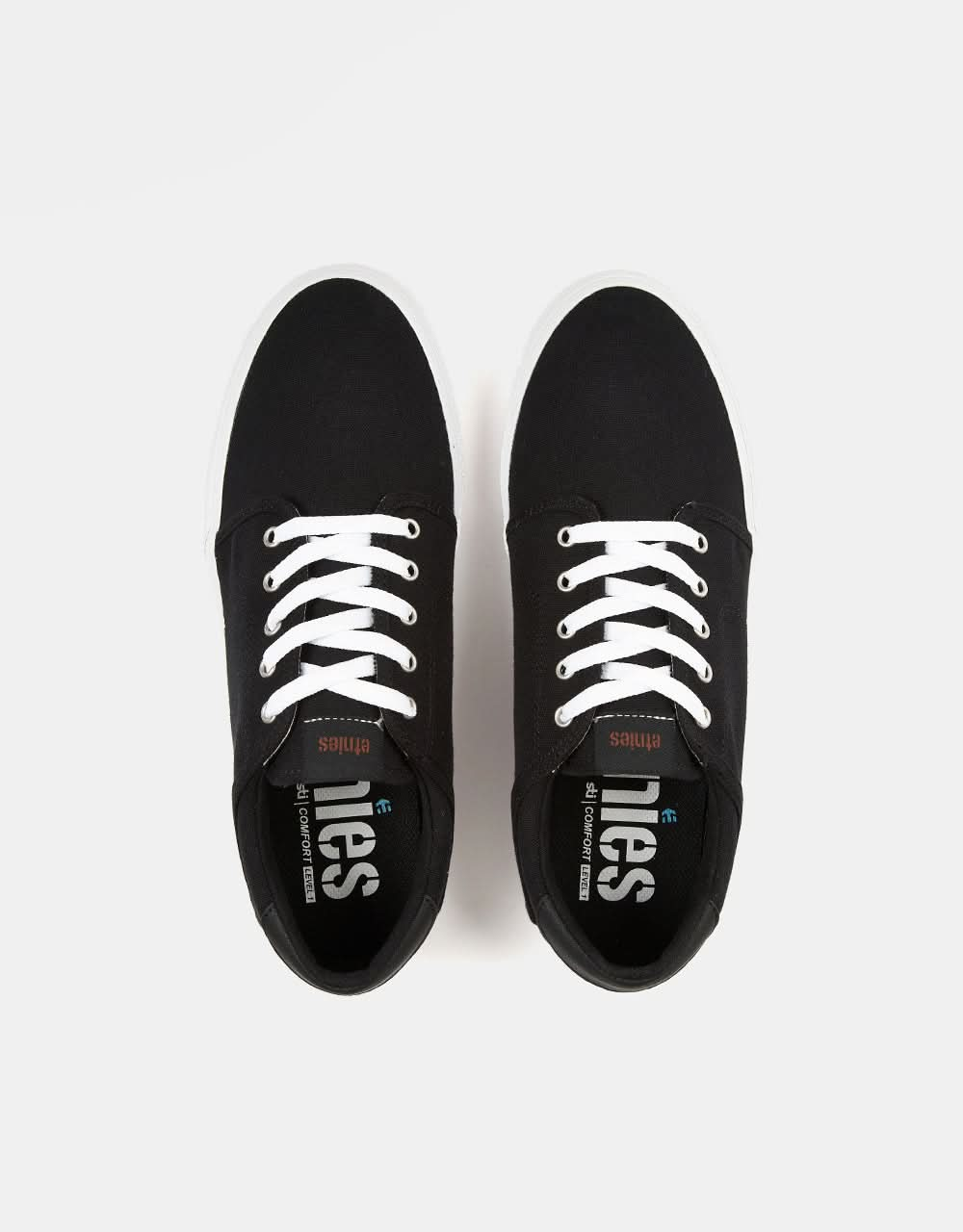 Etnies Barge Slim Zapatos de skate - Negro/Blanco/Plata