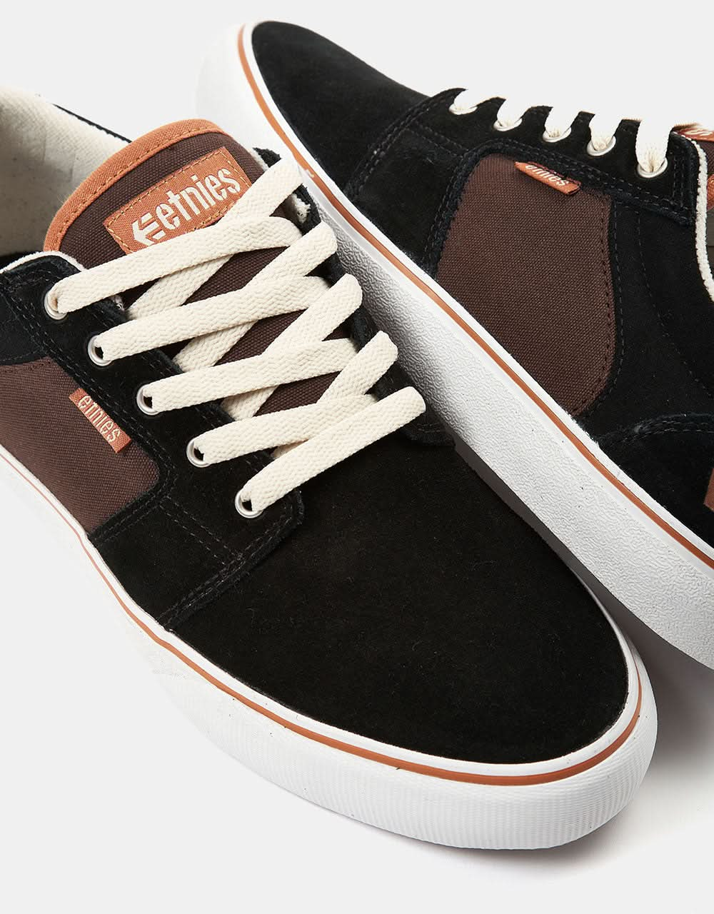 Etnies Barge LS Skate Shoes - Black/Brown