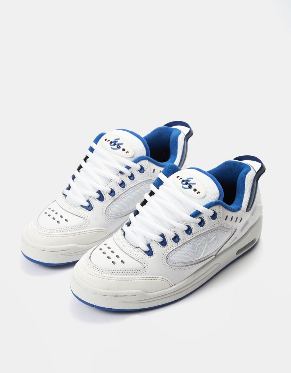 éS Creager Skate Shoes - White/Blue